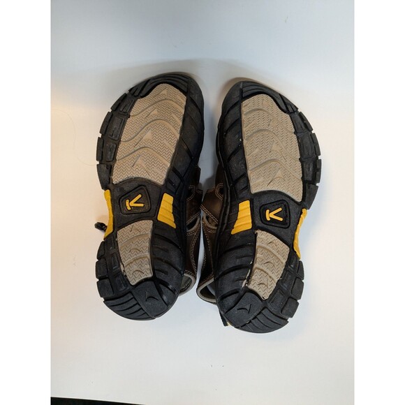 Keen Mens Sandals Sz 11 Newport  Leather Bison Brown Slip Waterproof Hiking Shoe - Picture 8 of 10